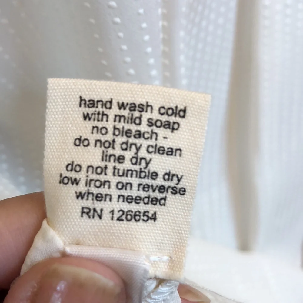 NWOT L’Agence cream silk top